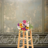 Aperturee - Abstract Gray Trim Moulding Retro Wall Backdrop